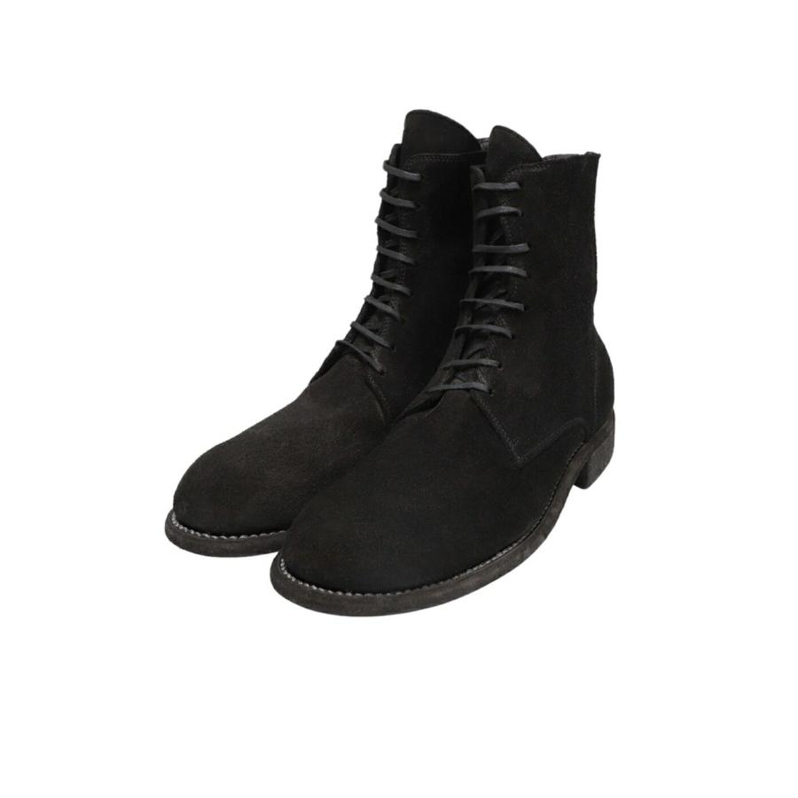 GUIDI（グイディ） ： LACED UP AND BACK ZIP BOOTS REVERSE ： 995BZ
