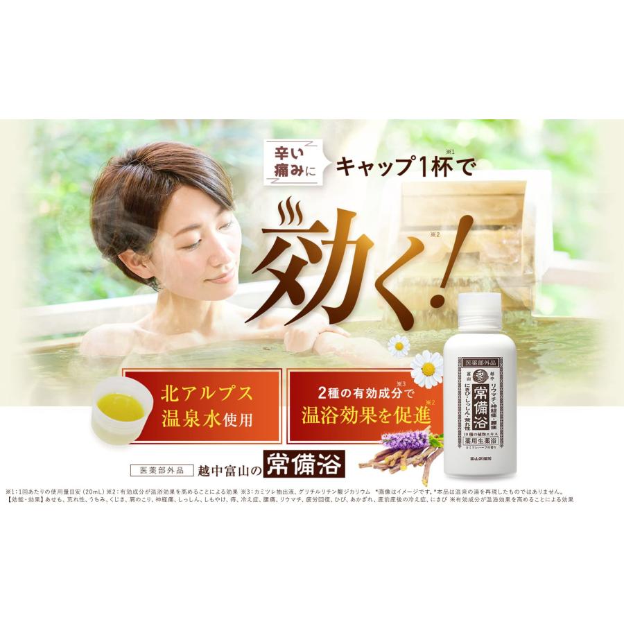 医薬部外品】常備浴 富山常備薬 薬用入浴剤 大容量400mL(20回分) 液体