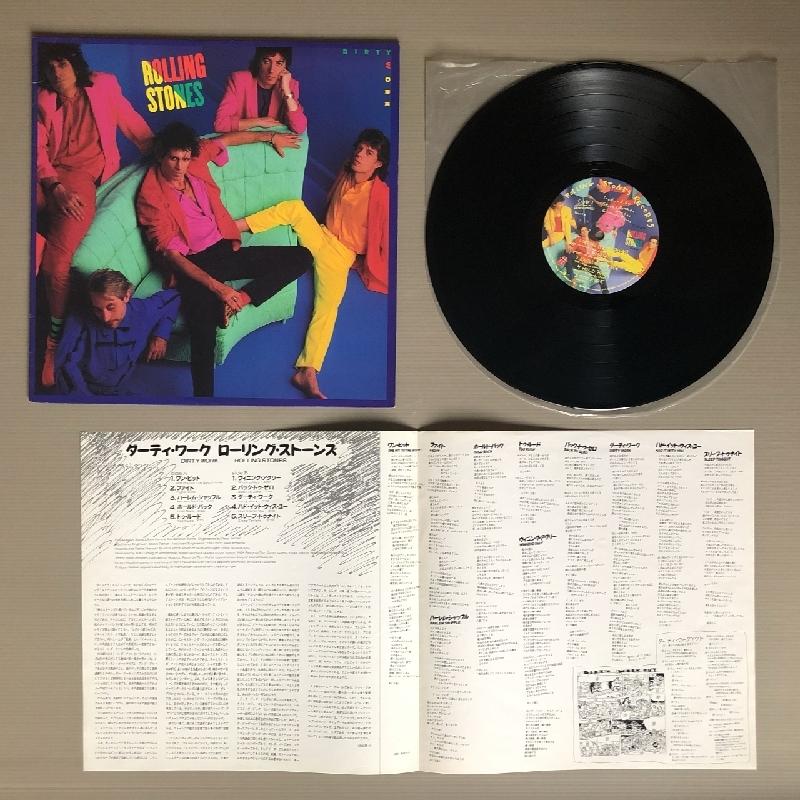 ローリング・ストーンズ Rolling Stones 1986年 LPレコード ダーティー