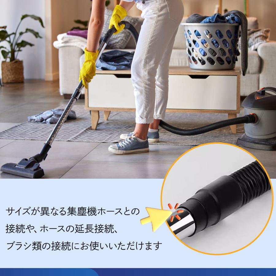 掃除機ホース ジョイント アダプター 2個セット 送料無料 ノズル