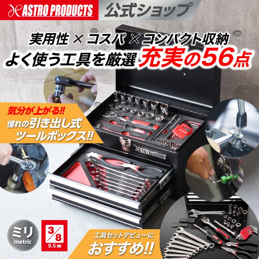 アストロプロダクツ（ASTROPRODUCTS） コンパクトツールセット ミリ 56