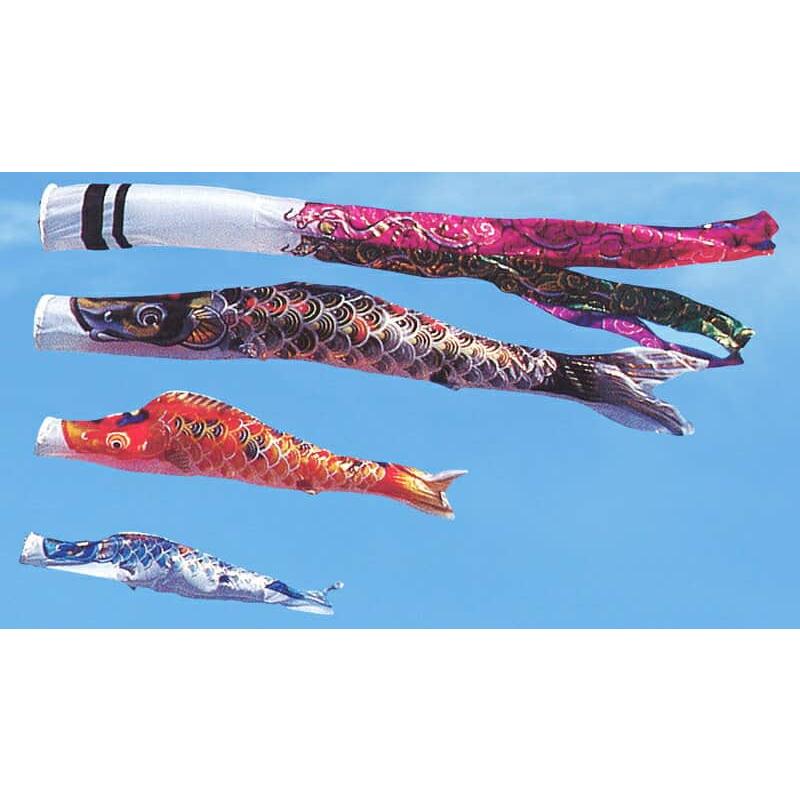 こいのぼり 旭鯉 鯉のぼり 庭園用 3m 6点セット 武蔵錦 雲竜吹流し