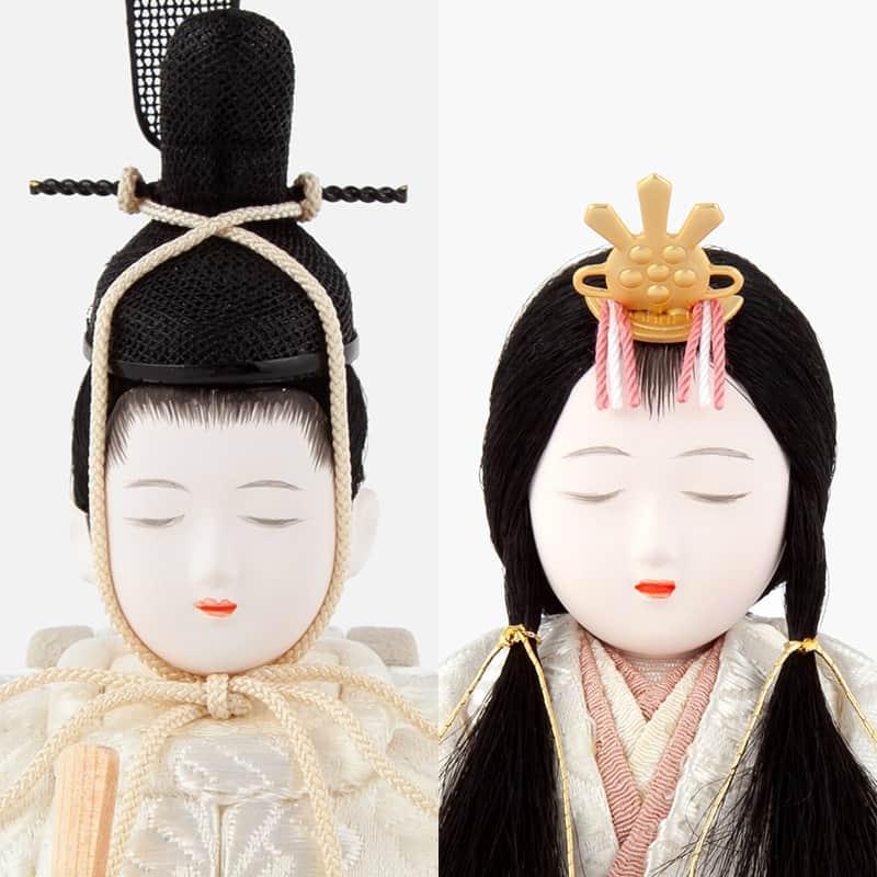 雛人形 コンパクト 一秀 ひな人形 木目込人形飾り 平飾り 親王飾り