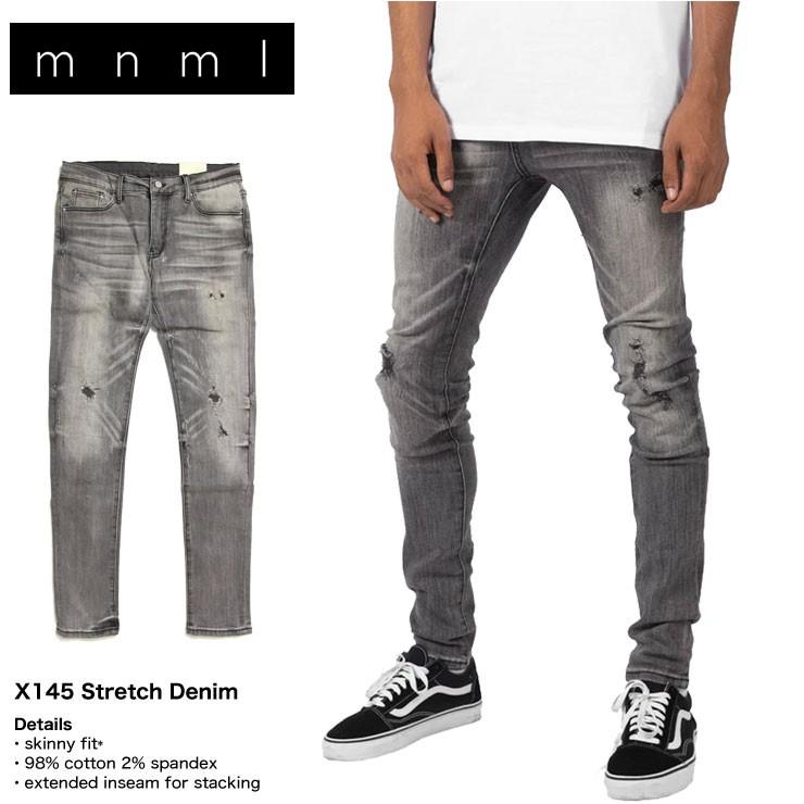mnml（ミニマル） 爆買 デニム スキニーパンツ スキニージーンズ