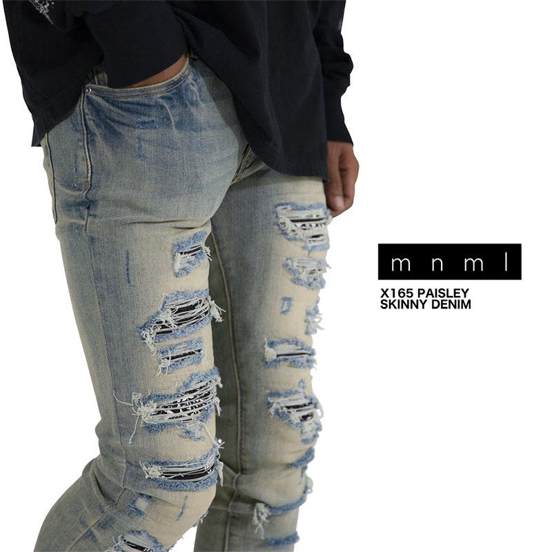 mnml（ミニマル） 爆買 デニム スキニーパンツ スキニージーンズ Gパン