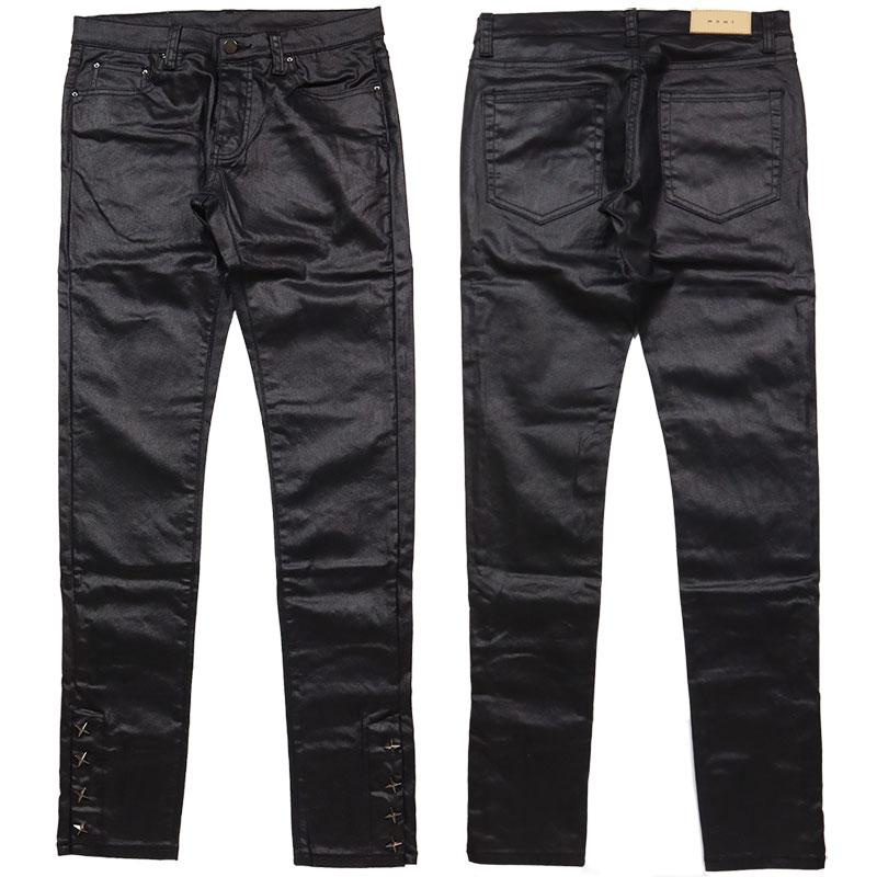 mnml（ミニマル） 爆買 デニムパンツ スキニー スリム 裾ジップ Gパン