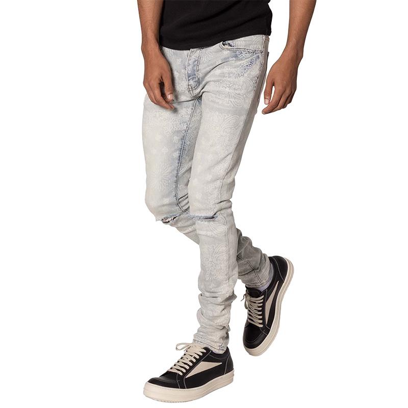 mnml（ミニマル） 爆買 デニムパンツ スキニー ダメージ メンズ