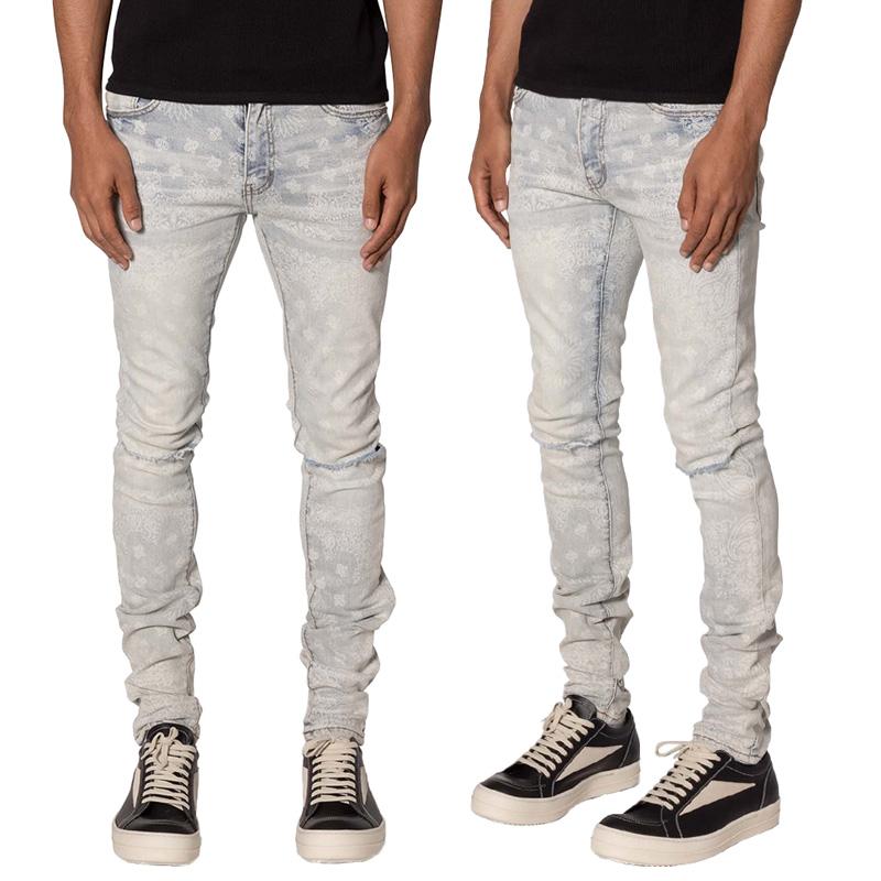 mnml（ミニマル） 爆買 デニムパンツ スキニー ダメージ メンズ