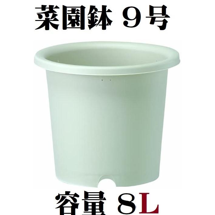 大和プラスチック 菜園鉢 9号 支柱鉢 長鉢 ミカゲ Mサイズ 日本製 8L