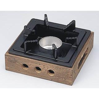 コンロ台 民芸調コンロセット 一人焼肉 ブラック 黒 無地 キャンプ