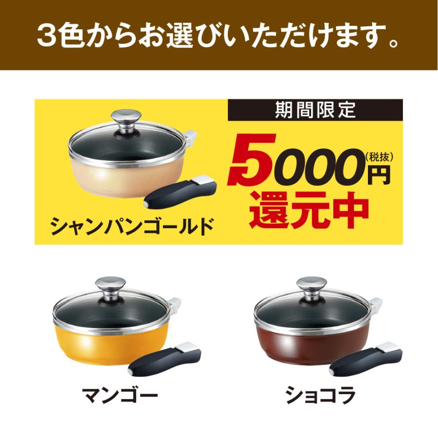 アサヒ軽金属 フライパン IH ガス 深型 蓋付き ハンドル 取っ手