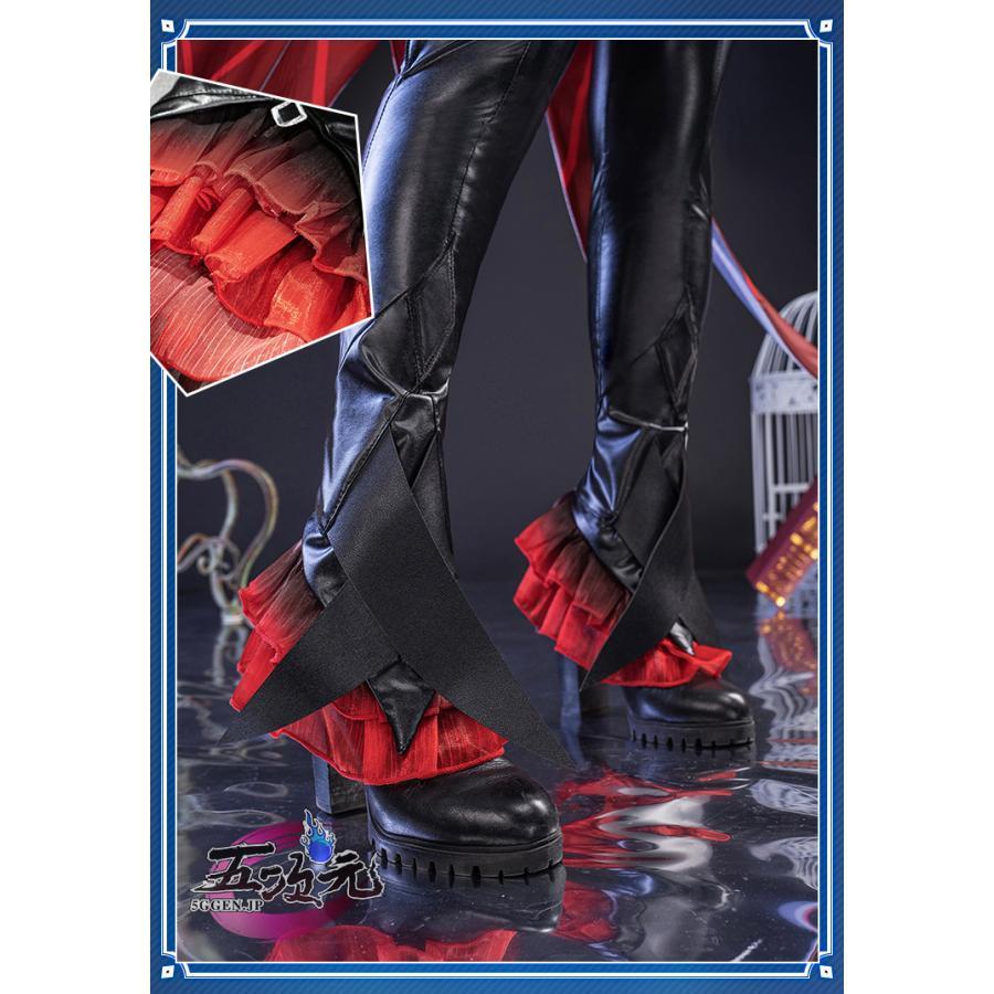 五次元 基萌 原神 コスプレ アルレッキーノ 召使 衣装 ※ウィッグ 靴