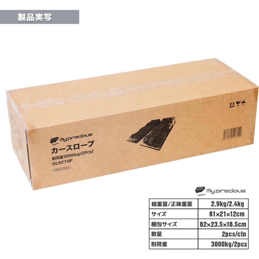 カースロープ 2台セット DL6216P 対応車重3t バス・トラック対応