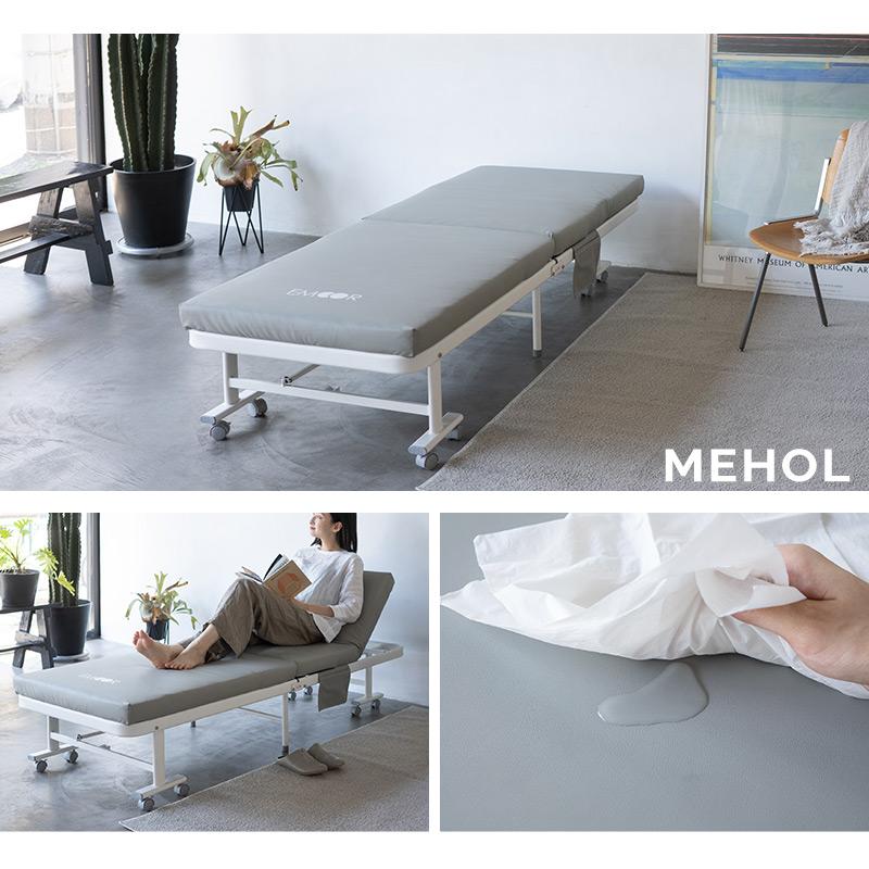 EMOOR（エムール） 折りたたみベッド セミシングル 完成品 マットレス