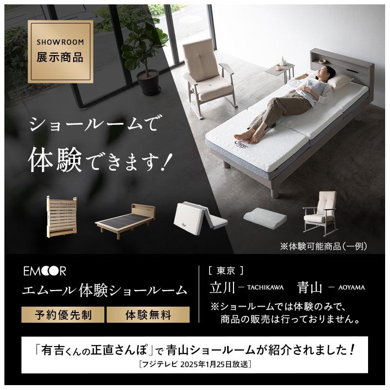 EMOOR（エムール） 折りたたみベッド シングル スリムサイズ 完成品