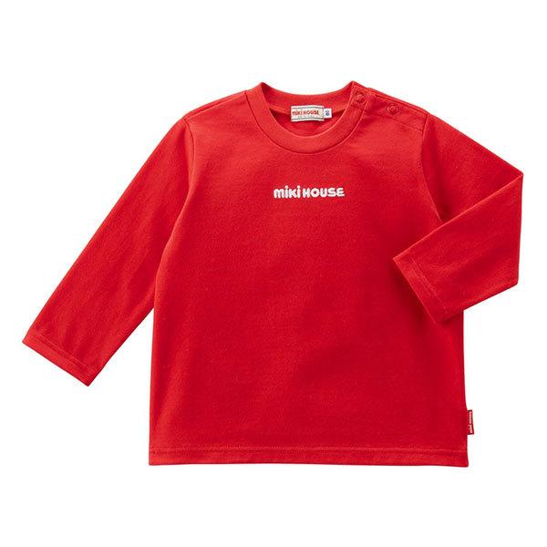 MIKI HOUSE（ミキハウス） ロゴ刺繍 長袖Tシャツ(70・80・90・100