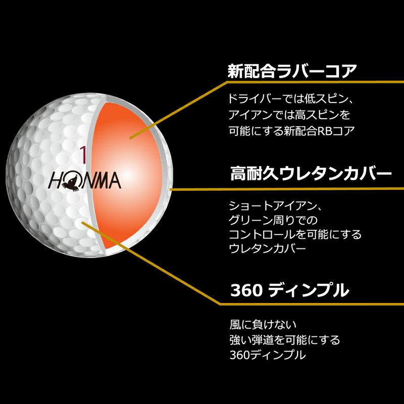 HONMA GOLF（本間ゴルフ） 【即納】 2ダース D1 スピン ゴルフボール