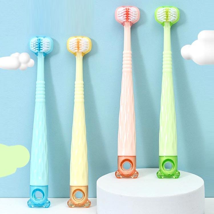 歯ブラシ 8本セット ハブラシ 子供 3面歯ブラシ 三頭歯ブラシ トラベル