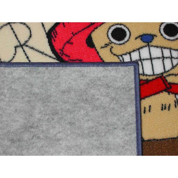 デスクカーペット ワンピース ブルー紺色 長方形ラグ130×110 ONE PIECE