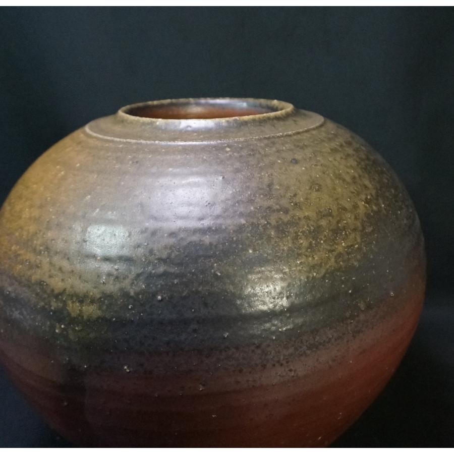 備前焼 松島勉 大壺 サイズ:幅約33cm、高さ約28cm 共箱/共布/栞