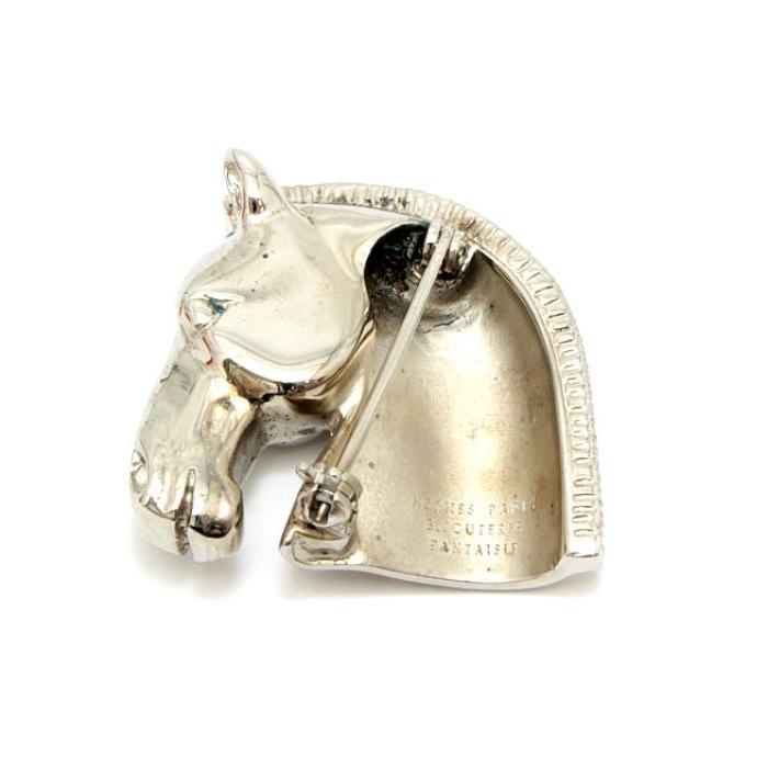 HERMES（エルメス） SALE 美品 ホースヘッド ブローチ シルバー