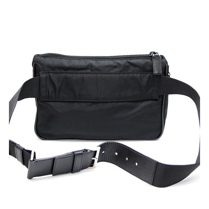 PRADA（プラダ） SALE ウエストポーチ ボディバッグ 三角ロゴ 黒