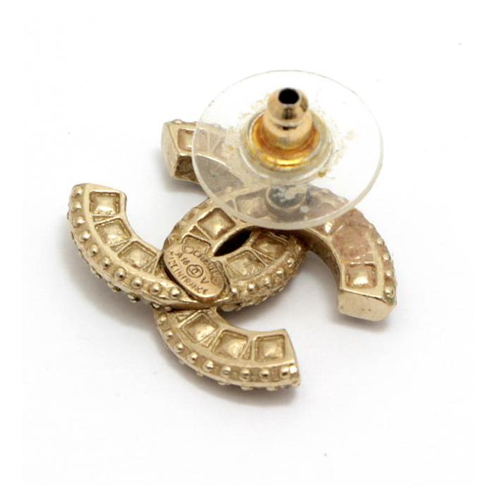 CHANEL（シャネル） キラキラココマーク ピアス ラインストーン