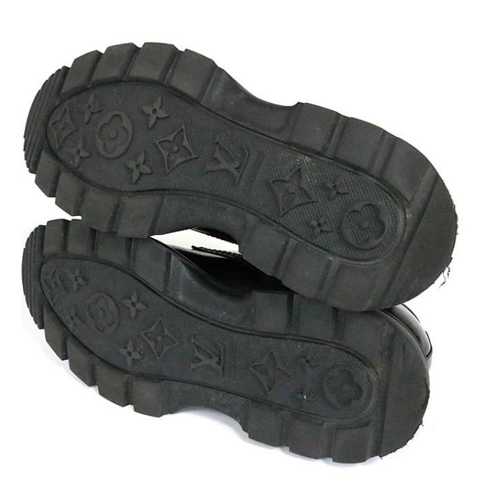 LOUIS VUITTON（ルイ・ヴィトン） 銀座店 レザーシューズ ロゴ 革靴