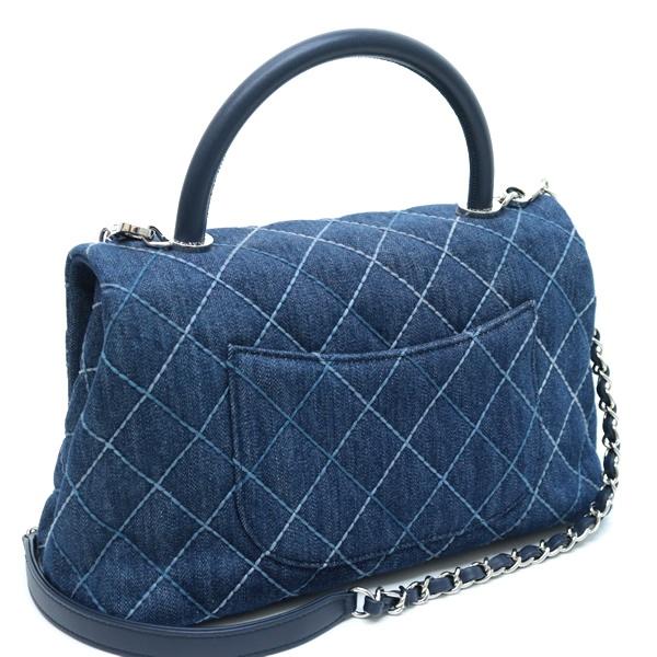広尾店】 美品 シャネル CHANEL ココハンドル29 2WAYバッグ デニム 27