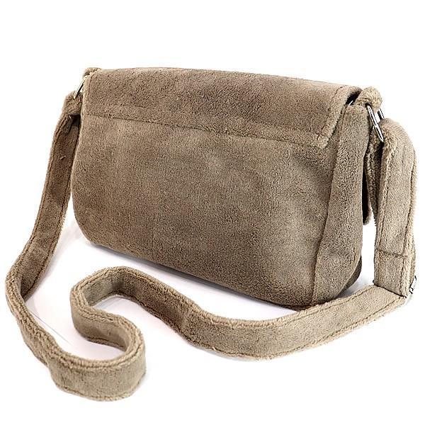 広尾店】 美品 シャネル CHANEL パイル地 ショルダーバッグ ベージュ