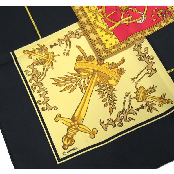 美品 エルメス HERMES カレ90 LE TAROT タロットカード シルク100