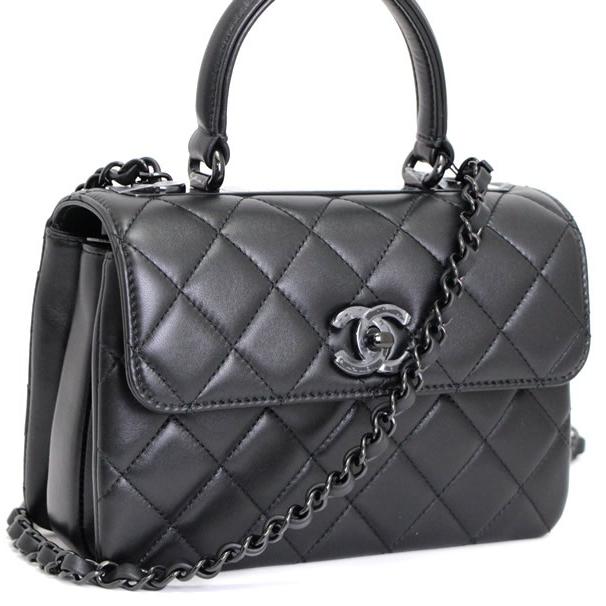 新品 シャネル CHANEL トレンディCC マトラッセ トップハンドル 2WAY
