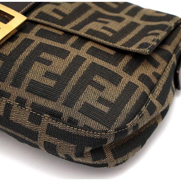 フェンディ FENDI マンマバケット ハンドバッグ ズッカ柄 ブラウン