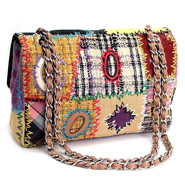 シャネル CHANEL マトラッセ パッチワーク チェーンショルダーバッグ