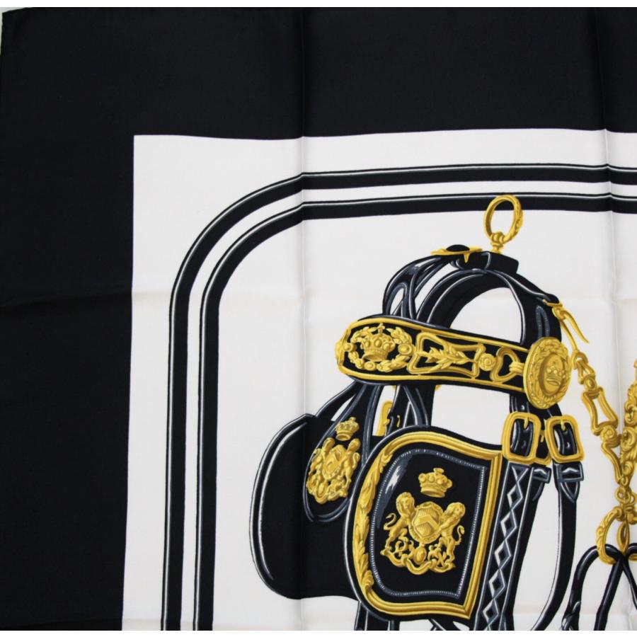 エルメス HERMES カレ90 大判スカーフ BRIDE de GALA 式典用の馬勒