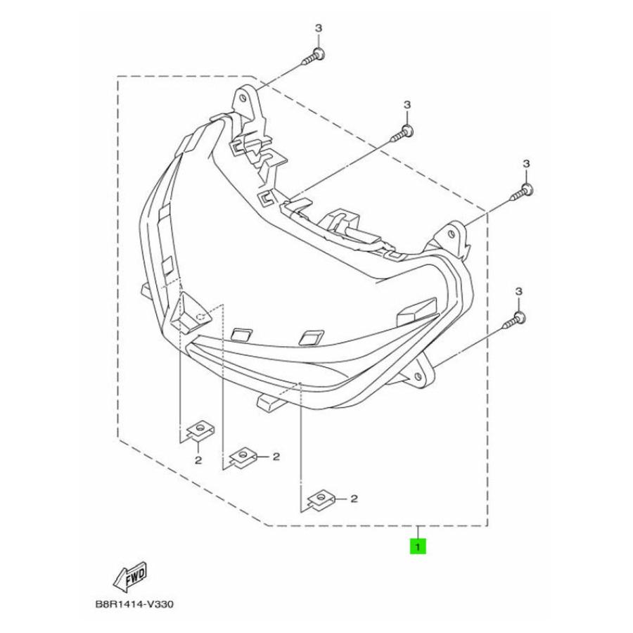 台湾ヤマハ純正 6型 シグナス グリファス CYGNUS GRYPHUS ヘッドライト