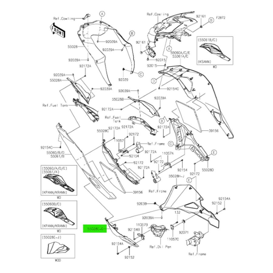 カワサキ（Kawasaki） タイカワサキ純正 ニンジャ Ninja ZX-25R SE ZX