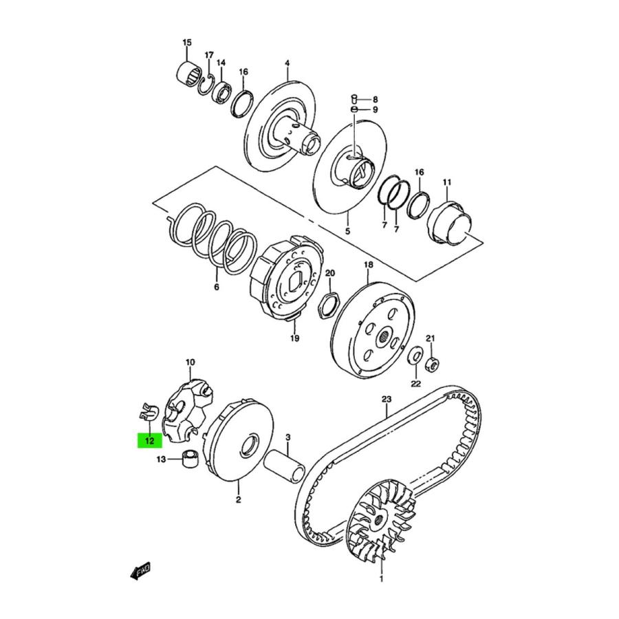 スズキ（SUZUKI） 台湾スズキ純正 アドレスV125 ADDRESS スライド