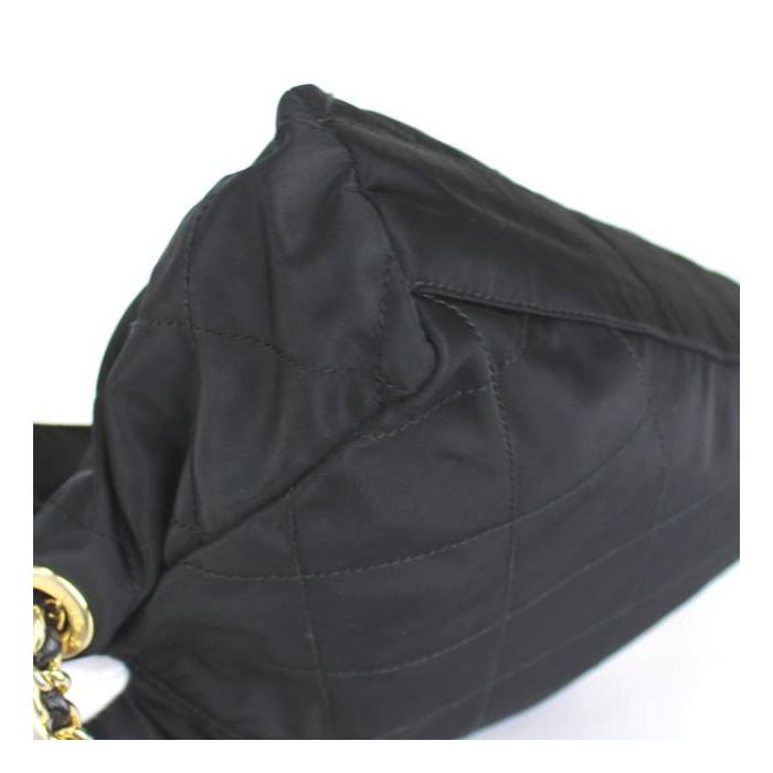 PRADA（プラダ） 斜め掛け チェーン ショルダー バッグ ナイロン 黒