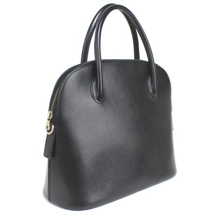 CELINE（セリーヌ） ボリード型 ヴィンテージ ハンドバッグ レザー 黒