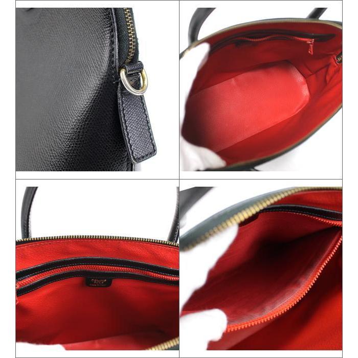 CELINE（セリーヌ） ボリード型 ヴィンテージ ハンドバッグ レザー 黒