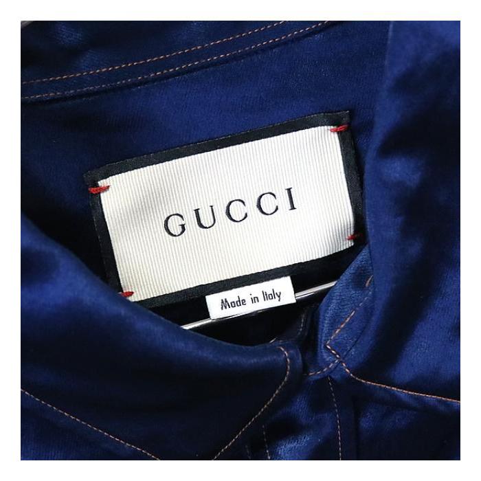 GUCCI（グッチ） 銀座店 SALE パンサー ウエスタンシャツ ネイビー