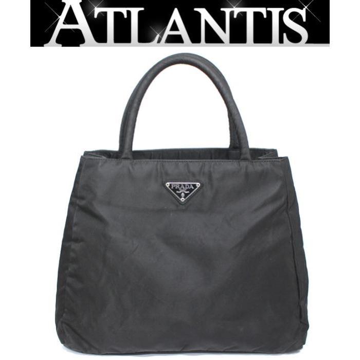 PRADA（プラダ） 台形 トートバッグ ハンドバッグ ナイロン 黒