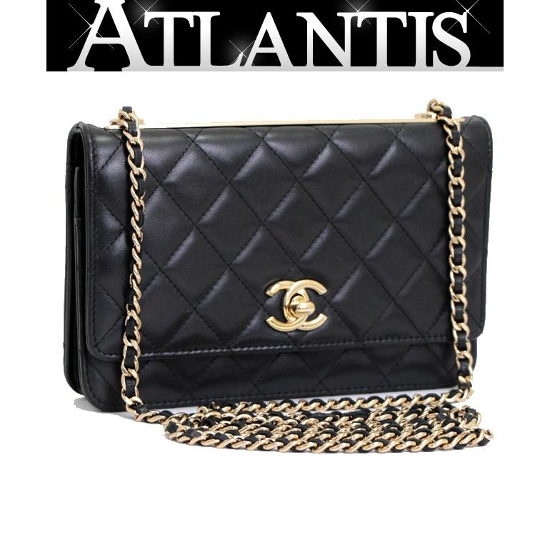 シャネル CHANEL マトラッセ トレンディ CC チェーンウォレット ラム