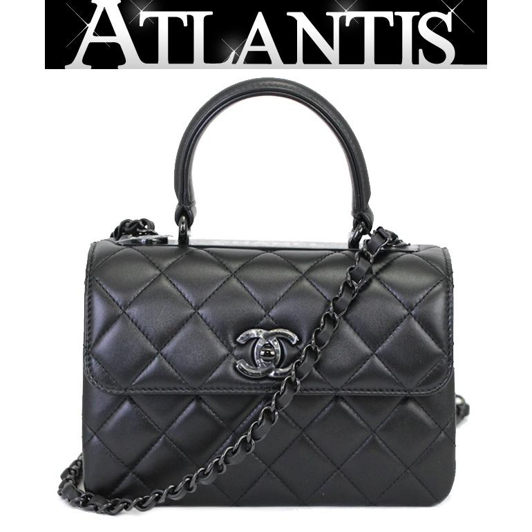 新品 シャネル CHANEL トレンディCC マトラッセ トップハンドル 2WAY