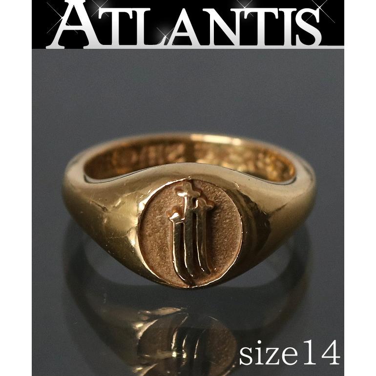 CHROME HEARTS 銀座店 クロムハーツ 22K RS3クロス シグネット リング