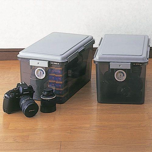 ナカバヤシ ドライボックス 27L 湿度計 防湿庫 密閉式 収納 ボックス
