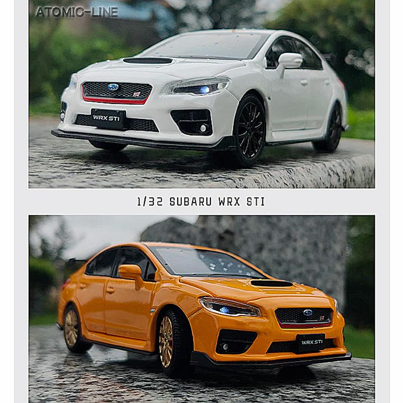 SUBARU（スバル） STI WRX 1/32 ミニカー 全4色 ライト点灯 合金モデル