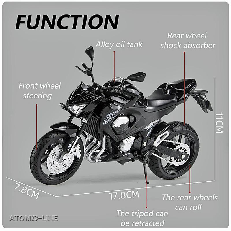 カワサキ（Kawasaki） Z1000 Ninja 1/12 ミニカー 全3色 ニンジャ 模型