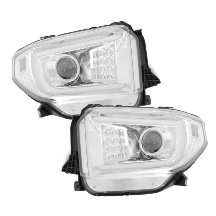 トヨタ タンドラ 2014-2018 流れるウィンカー 特注日本光軸 クローム